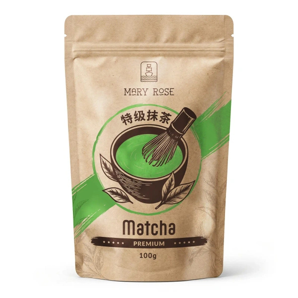 Gavesæt: premium-matcha + matchawan + bambustilbehør