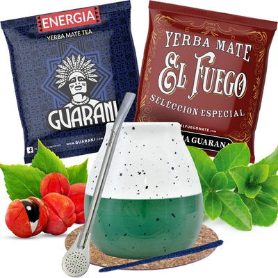 Yerba Mate sæt 100g Kalabas + Bombilla