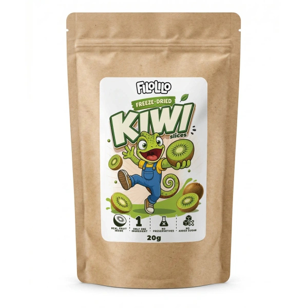 FiloLilo – Frysetørret kiwi (skiver) 20 g