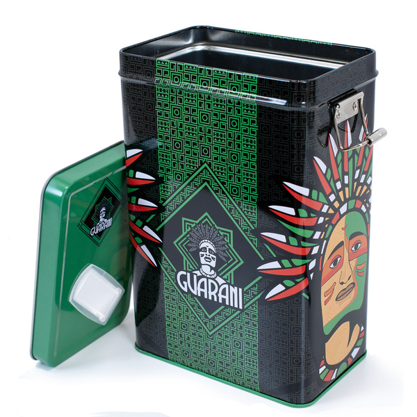 Yerbera – Metaldåse + Guarani Elaborada con Palo Tradicional 0,5 kg