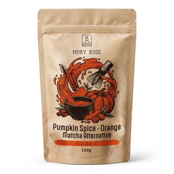 Mary Rose – Orange Matcha Alternative – Pumpkin Spice (pulver) 100 g