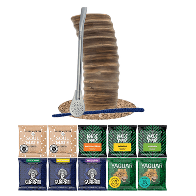 Yerba Mate Sæt 10x50 Kalabas + Bombilla