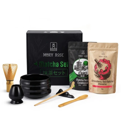 Gavesæt: japansk ceremoniel matcha + farverigt alternativ til matcha