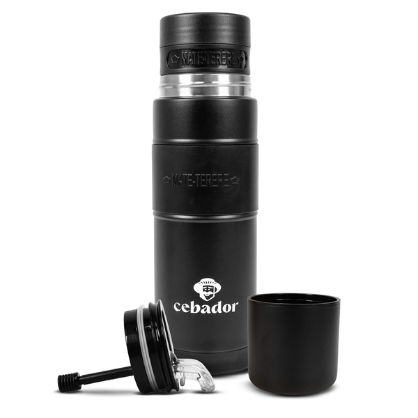 Yerbomos XL ALL IN ONE - 750ml - Mate-kop, termokande og bombilla i én (sort)