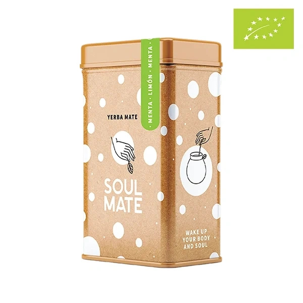 Yerbera – Metaldåse + Soul Mate Orgánica Menta Limon 0,5 kg
