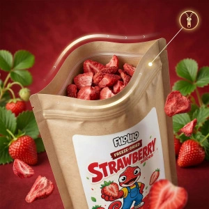 FiloLilo – Frysetørrede jordbær (skiver) 100 g