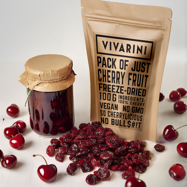 Vivarini - Kirsebær (frysetørret) 100g