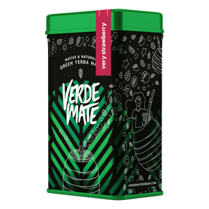 Yerbera - dåse + Verde Mate Grøn Meget Jordbær 0,5 kg 