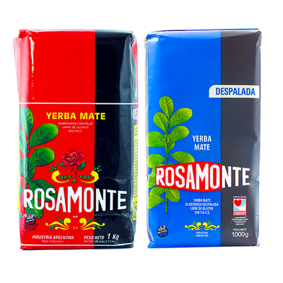 Yerba Mate Rosamonte Elaborada 1 kg + Despalada 1 kg