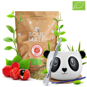 Yerba Mate sæt Soul Mate Energia 500g Kalabas + Bombilla