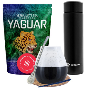 Yerba Mate Yaguar Energia 500 g sæt + termokande