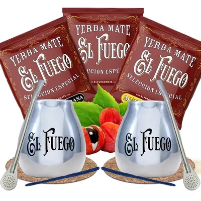 Yerba Mate sæt til par El Fuego DEN BEDSTE