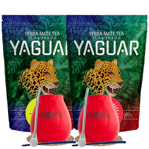 Yerba Mate-sæt Yaguar Energia 500g + Yaguar Limon 500g