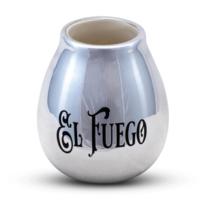 Yerba Mate-sæt: El Fuego Elaborada 1kg + Kalabas + Bombilla