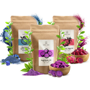 Sæt med farverige matchaer: Blue Matcha + Pink Matcha + Purple Matcha