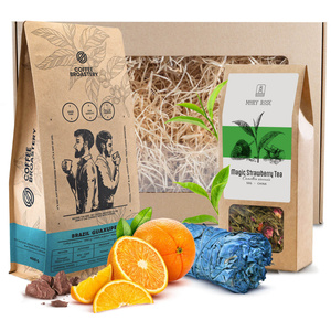 Gavesæt Kaffe Coffee Broastery + Te + Hvid Salvie Røgelse