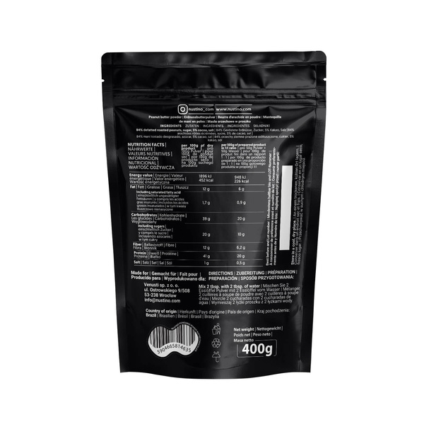Nustino - jordnøddesmør i pulverform - Chocolate 400g