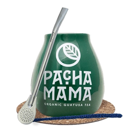 Sæt Gourd + Bombilla 19 cm Yerba Mate Guayusa