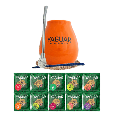 Yerba mate-sæt 10 x 50g