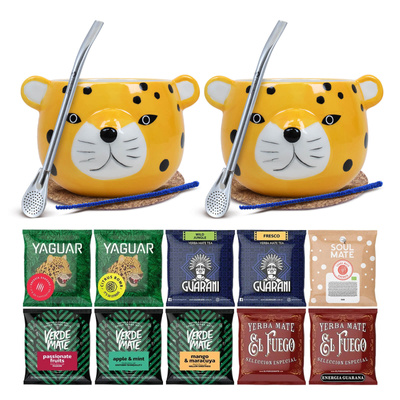 Yerba mate-sæt 10 x 50g