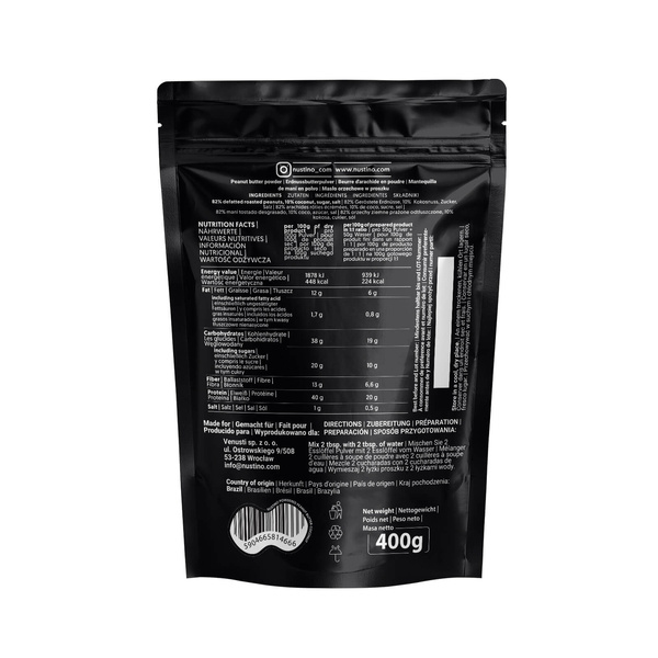 Nustino - jordnøddesmør i pulverform - Coconut 400g