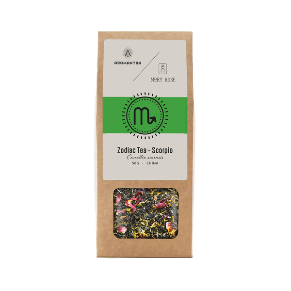 Aromantra x Mary Rose – Stjernetegn-te – Skorpion (sort te) 50 g