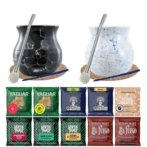 Yerba mate-sæt 10 x 50g