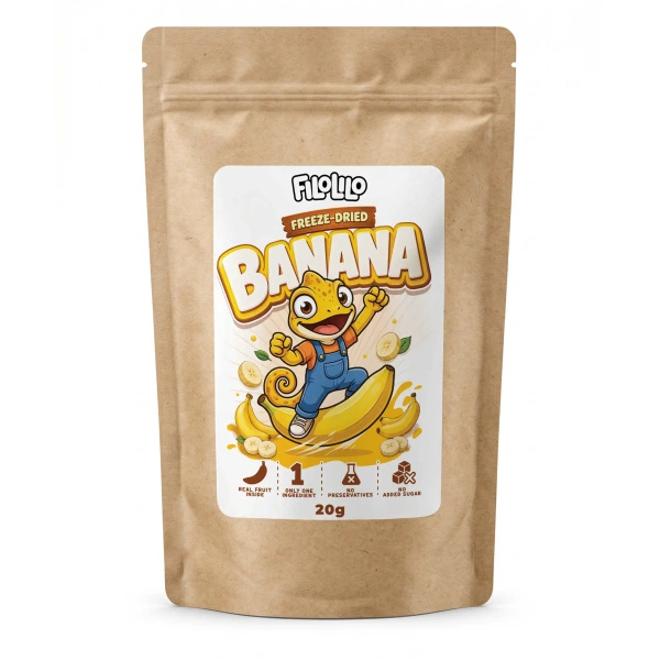 FiloLilo – Frysetørrede bananer (skiver) 20 g