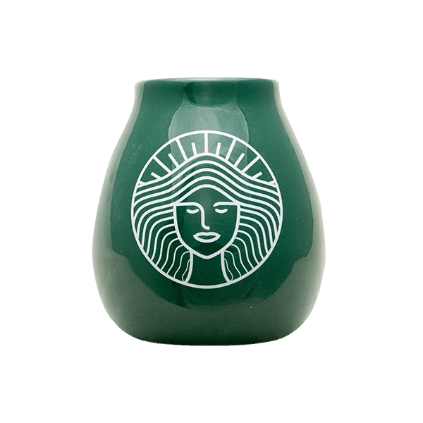 Mål på Pachamama keramisk mate-kop: højde 9,5 cm, diameter 8 cm