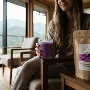 Sæt med farverige matchaer: Pink Matcha + Purple Matcha