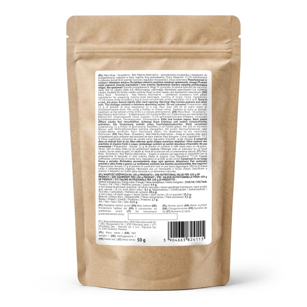 Mary Rose – Red Matcha Alternative – Jordbær (pulver) 50 g