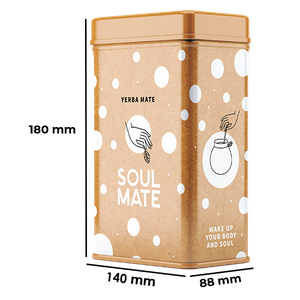 Yerbera – Metaldåse + Soul Mate Orgánica Menta Limon 0,5 kg