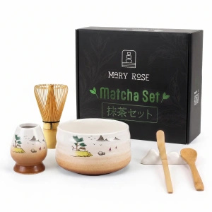 Cadeauset: accessoires voor het bereiden van matchathee