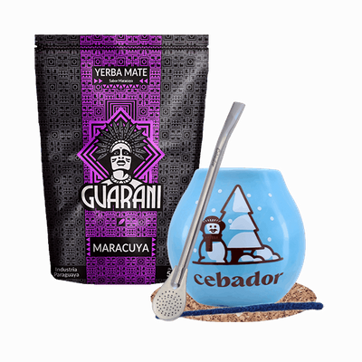 Sæt Yerba Mate Maracuya + kalabas 500g
