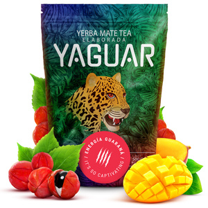 Yerba Mate Sæt Yaguar Energia 500g 0,5kg Yerbomos + Kalabas + Bombilla