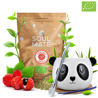 Yerba Mate sæt Soul Mate Energia 500g Kalabas + Bombilla