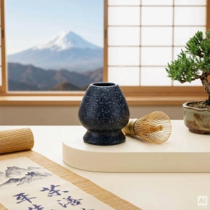 Gavesæt: japansk ceremoniel matcha + matchawan + bambustilbehør