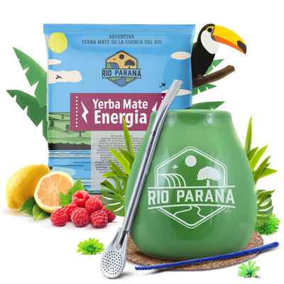 Yerba Mate sæt 50g Kalabas + Bombilla