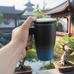 Keramikkop med låg og infuser Mystea 300 ml