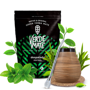 Yerba Mate Sæt Verde Mate 400g 0,4kg Kalabas + Bombilla