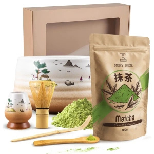 Gavesæt til brygning af matcha-te