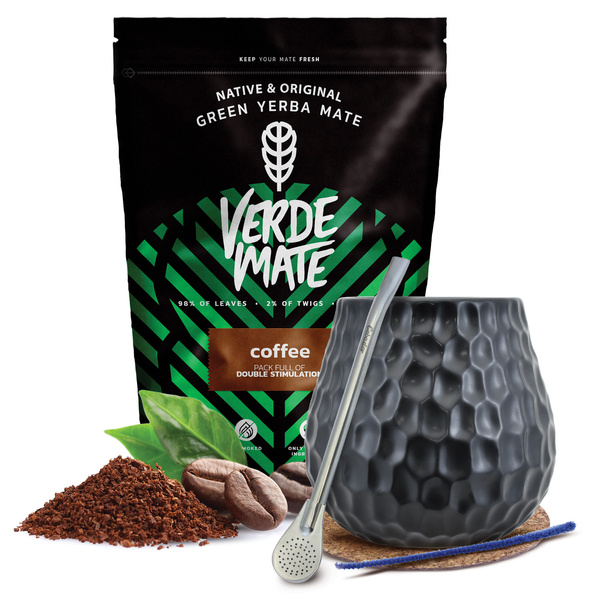 Yerba Mate Sæt Verde Mate 500g 0,5kg Kalabas + Bombilla