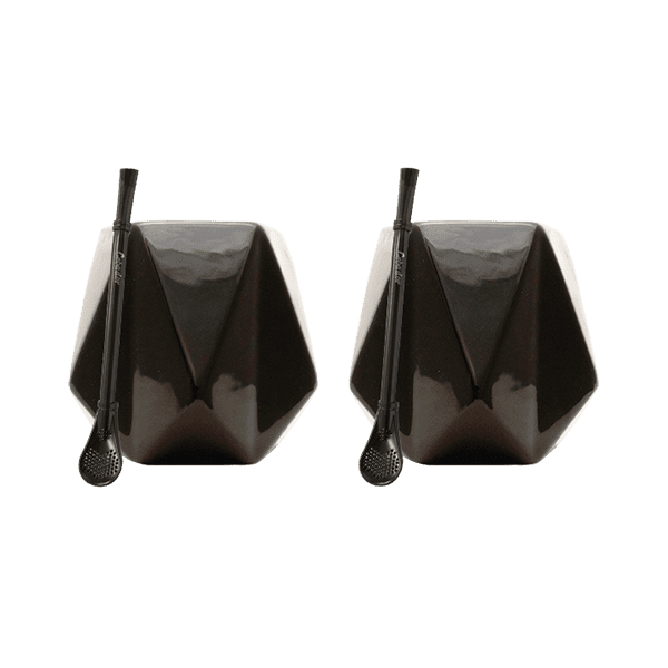 Yerba Mate sæt med tilbehør: 2x Kalabas + 2x Bombilla