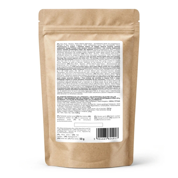 Mary Rose – White Matcha Alternative – Banan (pulver) 50 g