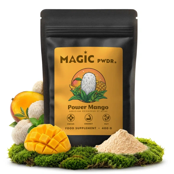 Magic Pwdr – Power Yerba & Mango – Focus & Gut Blend 400 g