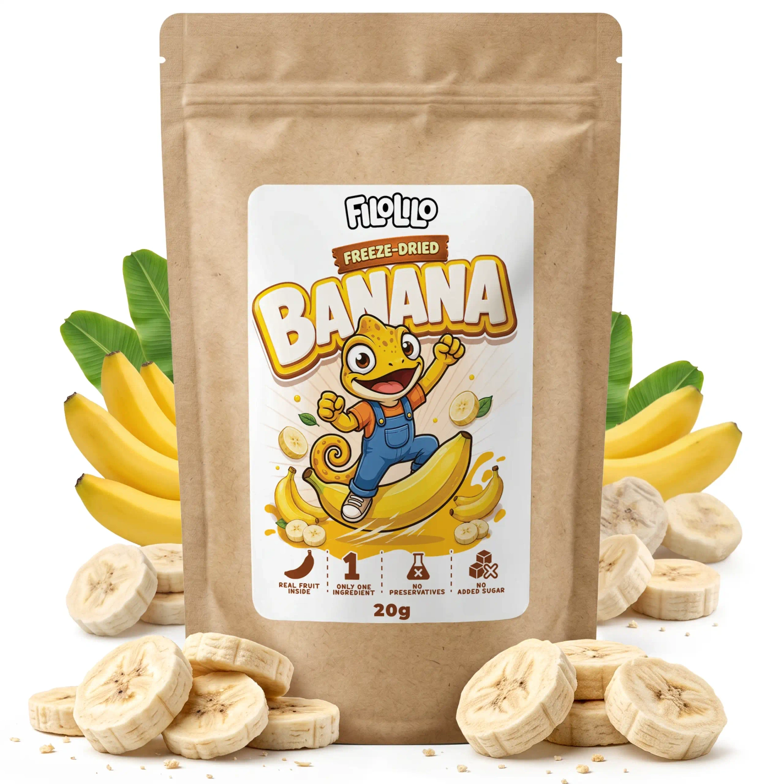 FiloLilo frysetørret banan