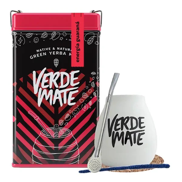 Sæt Yerbera Verde Mate Energia Guarana 0,5 kg