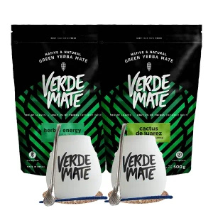 Yerba Mate-sæt Verde Mate Herbal Energy 500g + Verde Mate Cactus de juarez 500g