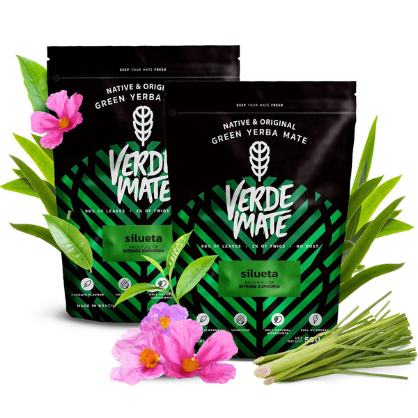 Yerba Verde Mate Grøn SILUETA 1kg despalada FIT
