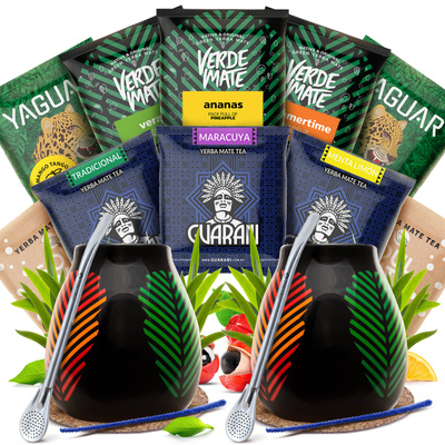 Yerba mate-sæt 10 x 50g